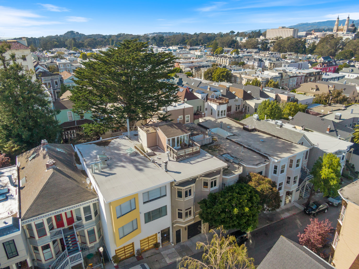 Property Photo: Aerial photo looking at 41 Delmar and Cole Valley