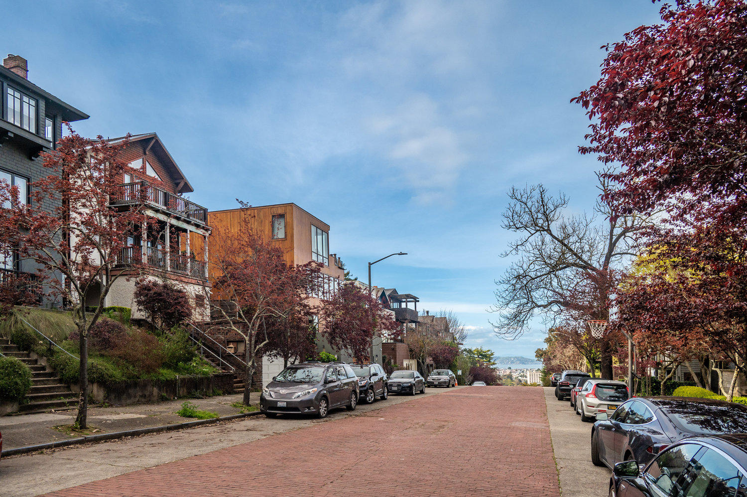Property Photo: Photo looking down Edgewood. It is a beautiful tree lined brick road. 