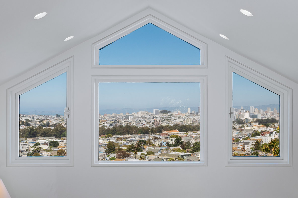 Property Photo: Stunning views through the upper level bedroom windows.