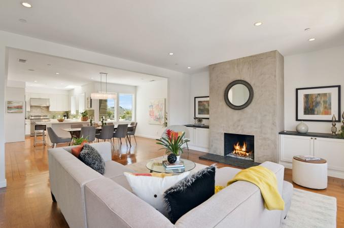 Property Thumbnail: View of a living area, featuring a fireplace 