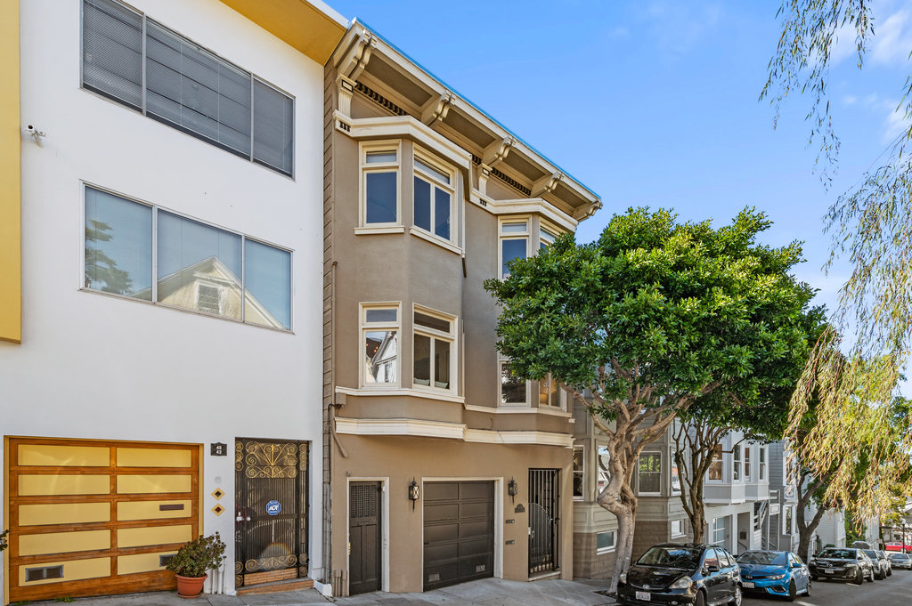 Front exterior view of 41 Delmar, an Edwardian Condo in Cole Valley for sale by John DiDomenico