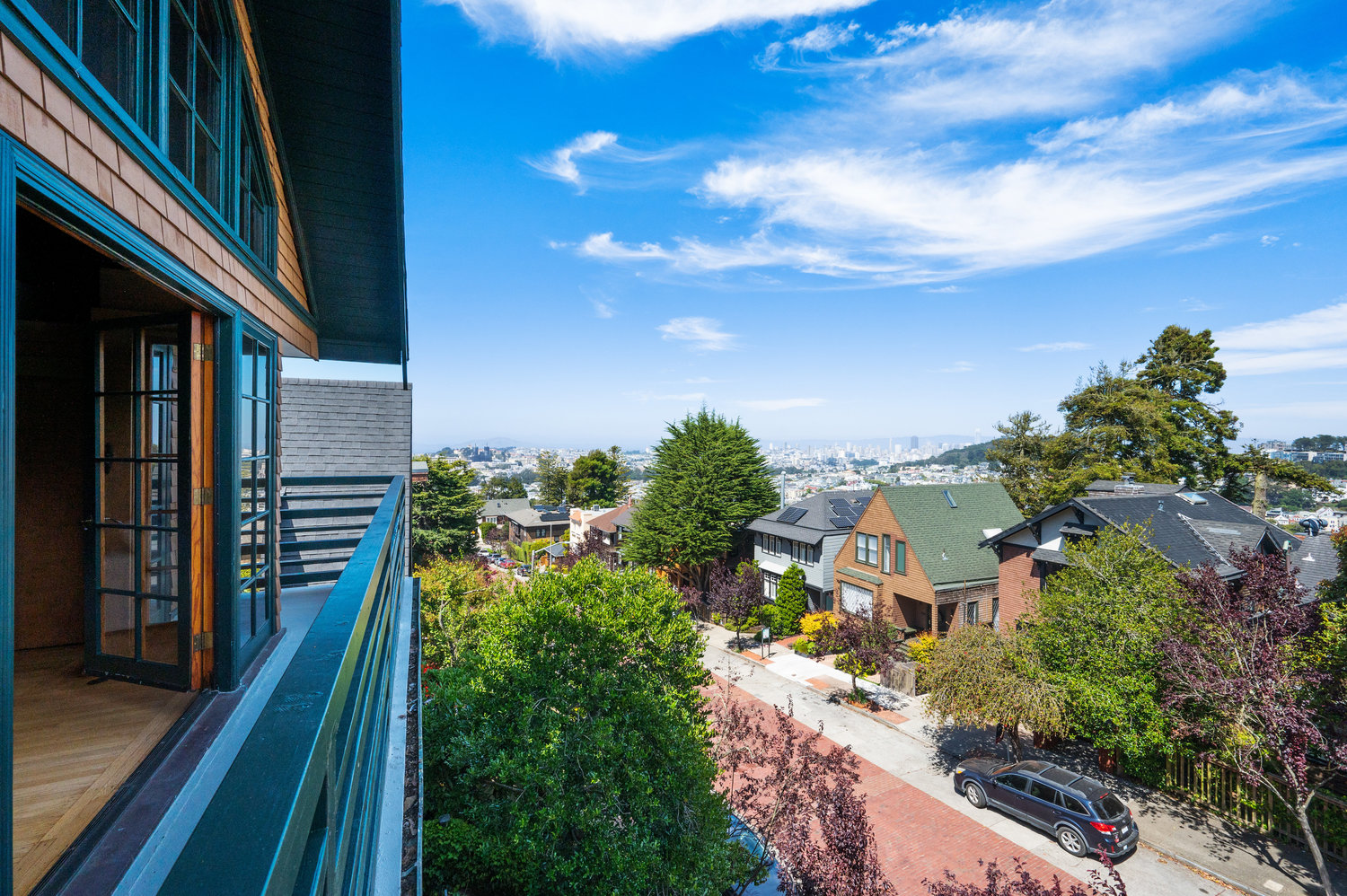 View of Edgewood Avenue and Cole Valley beyond