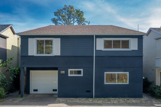 Property Thumbnail: Street view of 156 Midcrest in San Francisco, showing a mid-century modern home