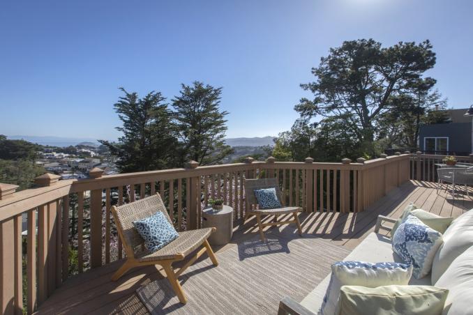 Property Thumbnail: View from the upper deck of 156 Midcrest Way in San Francisco, property sold by John DiDomenico