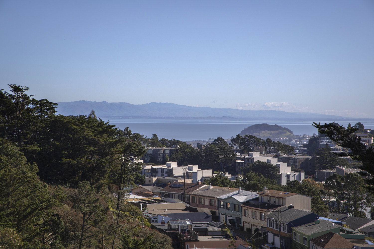 Property Photo: Sparkling blue waters of East Bay, San Francisco as seen from 156 Midcrest