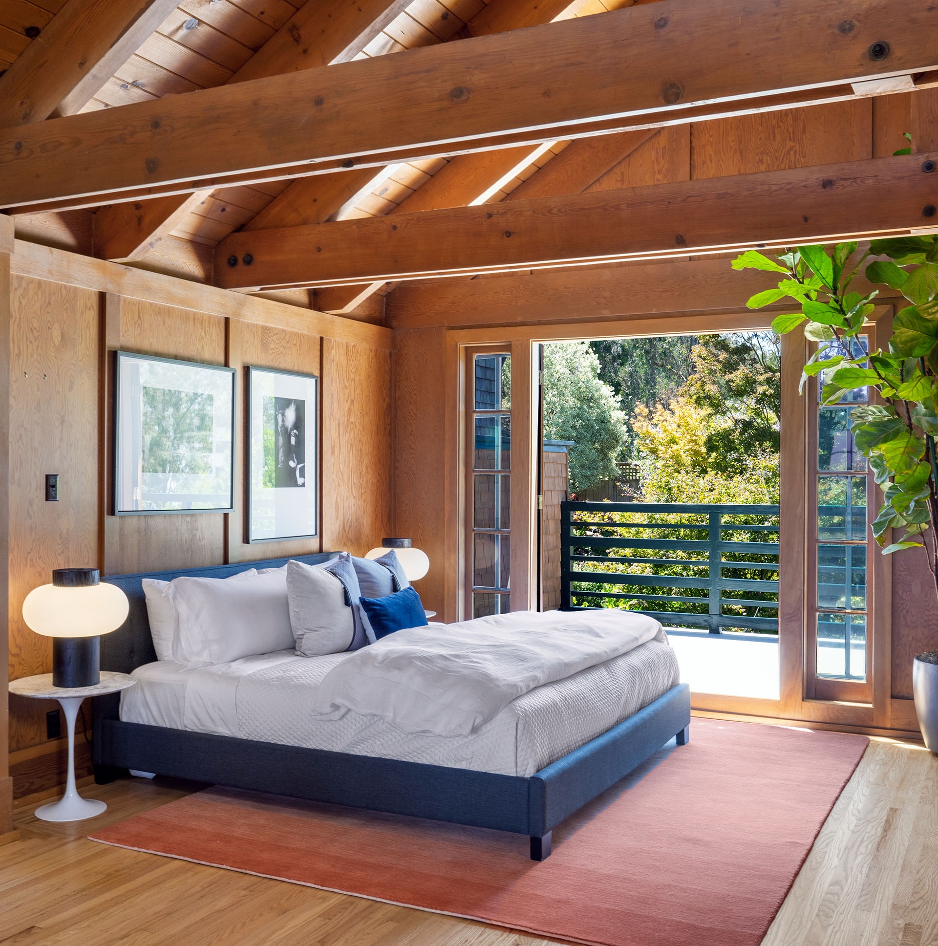 View of a large bedroom in Cole Valley, San Francisco