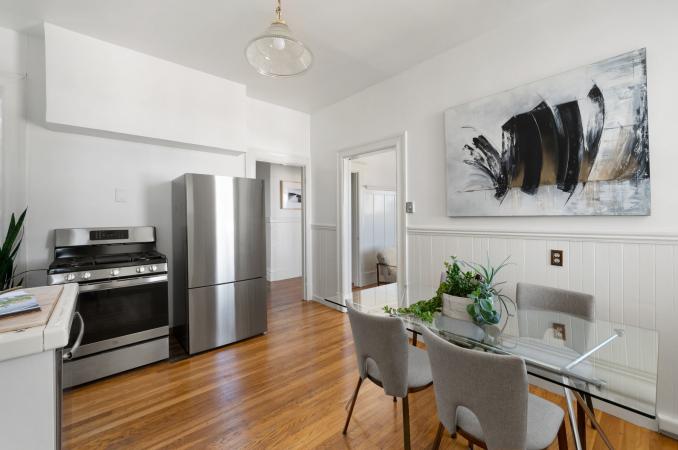 Property Thumbnail: Kitchen has new stainless stove and fridge. 