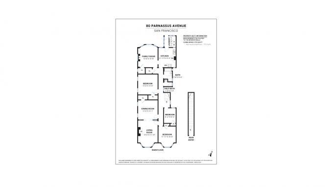 Property Thumbnail: Floor plan of 80 Parnassus completed by Open Homes