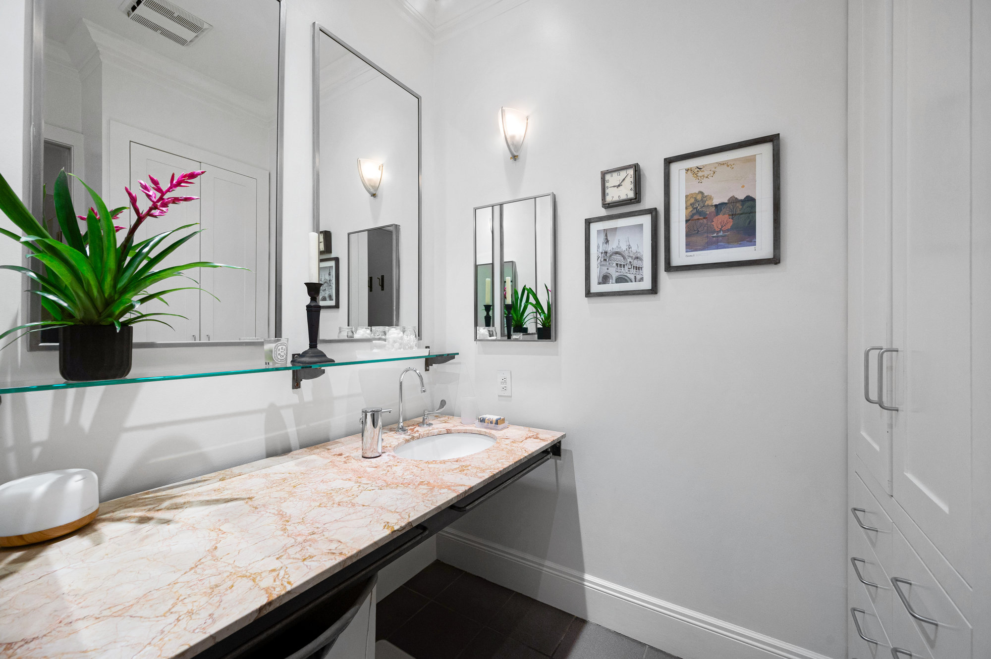 Property Photo: Bathroom has large vanity area.