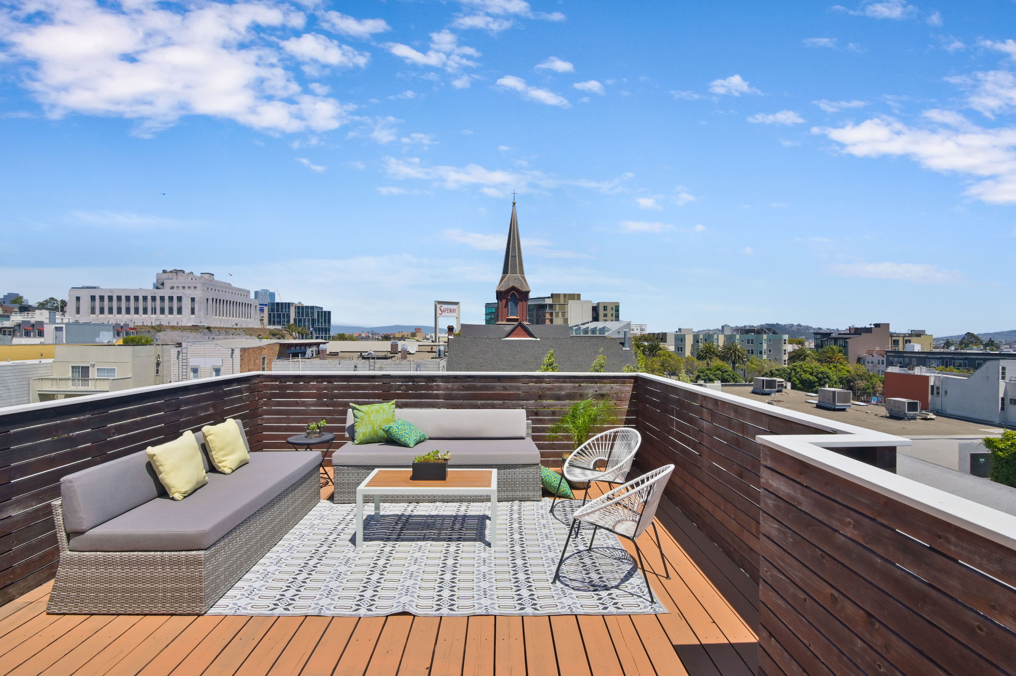 Property Photo: View for the top deck at 45-49 Belcher Street, showing panoramic views of the city
