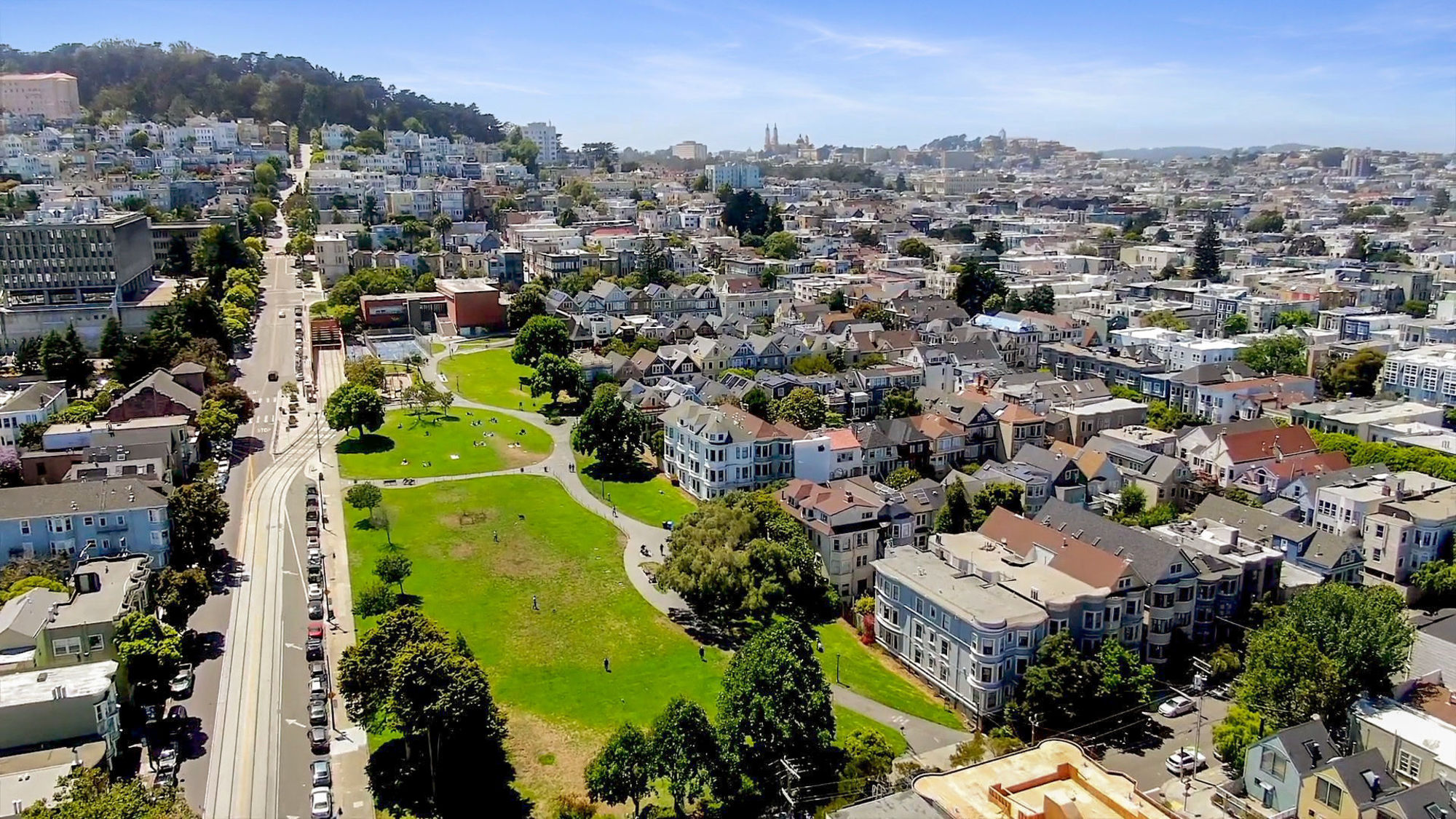 Property Photo: Aerial view of Duboce park, near 45-49 Belcher Street