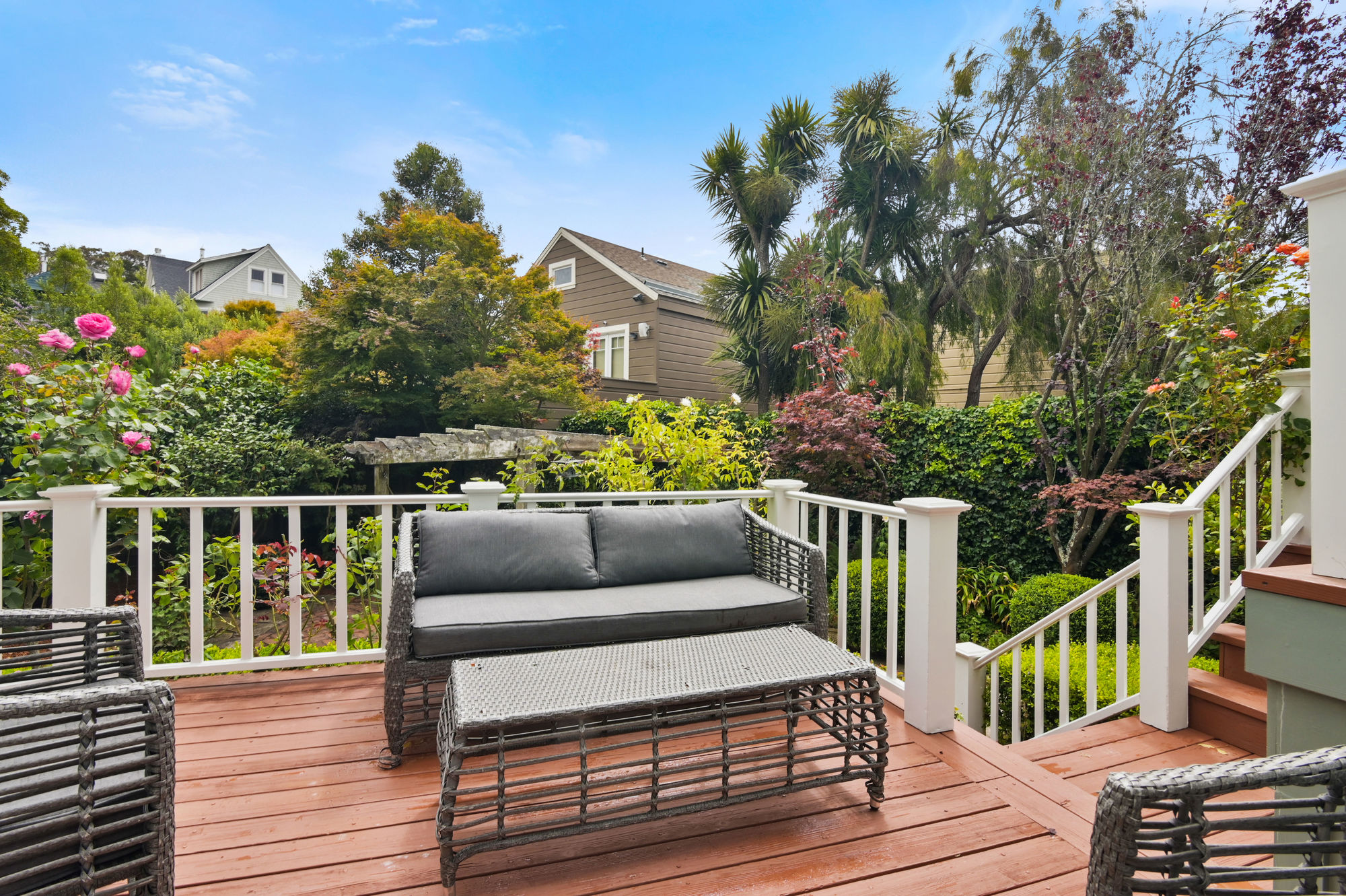 Property Photo: Deck with outdoor living area