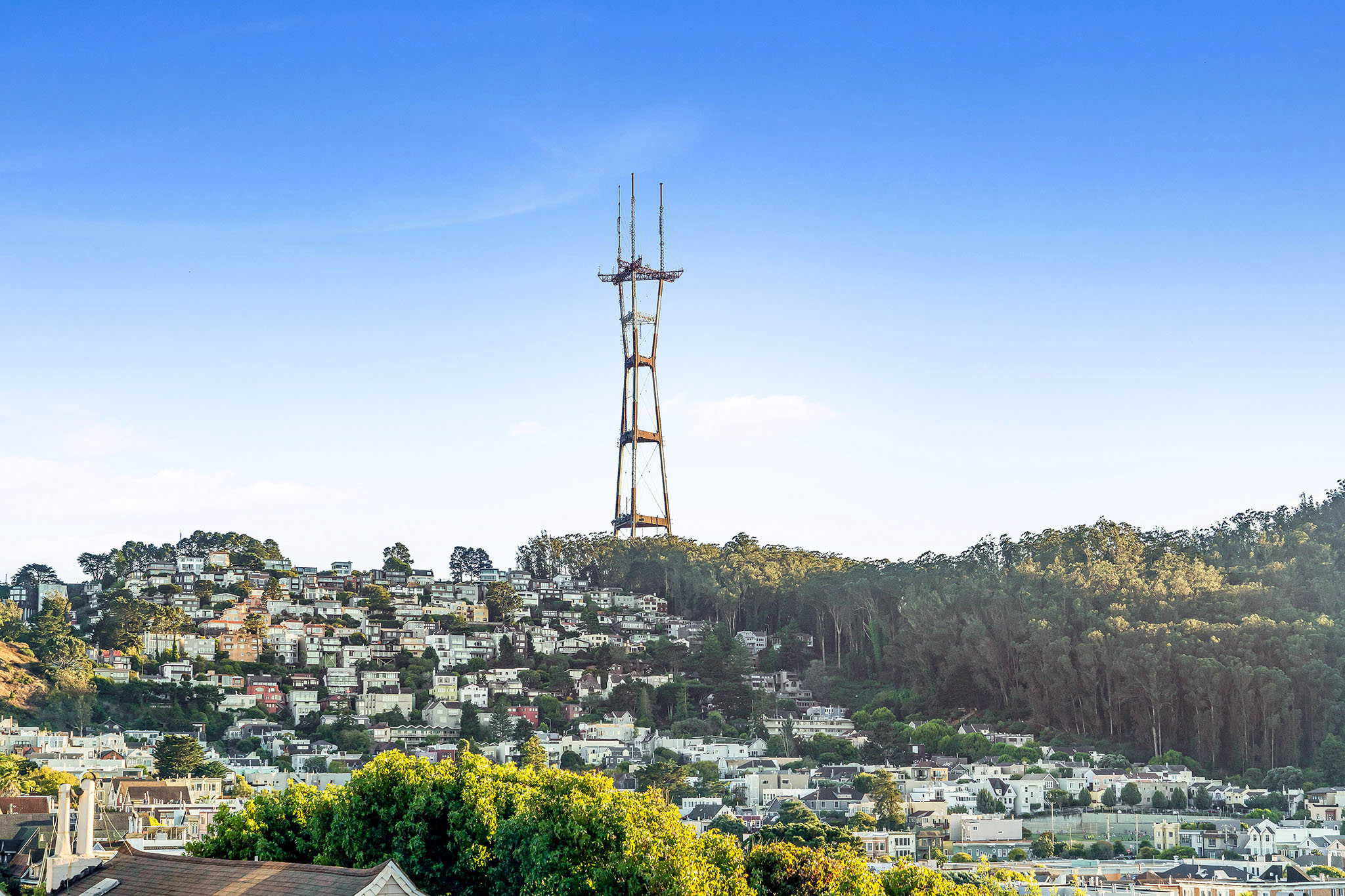 Property Photo: View of nearby Sutro Tower
