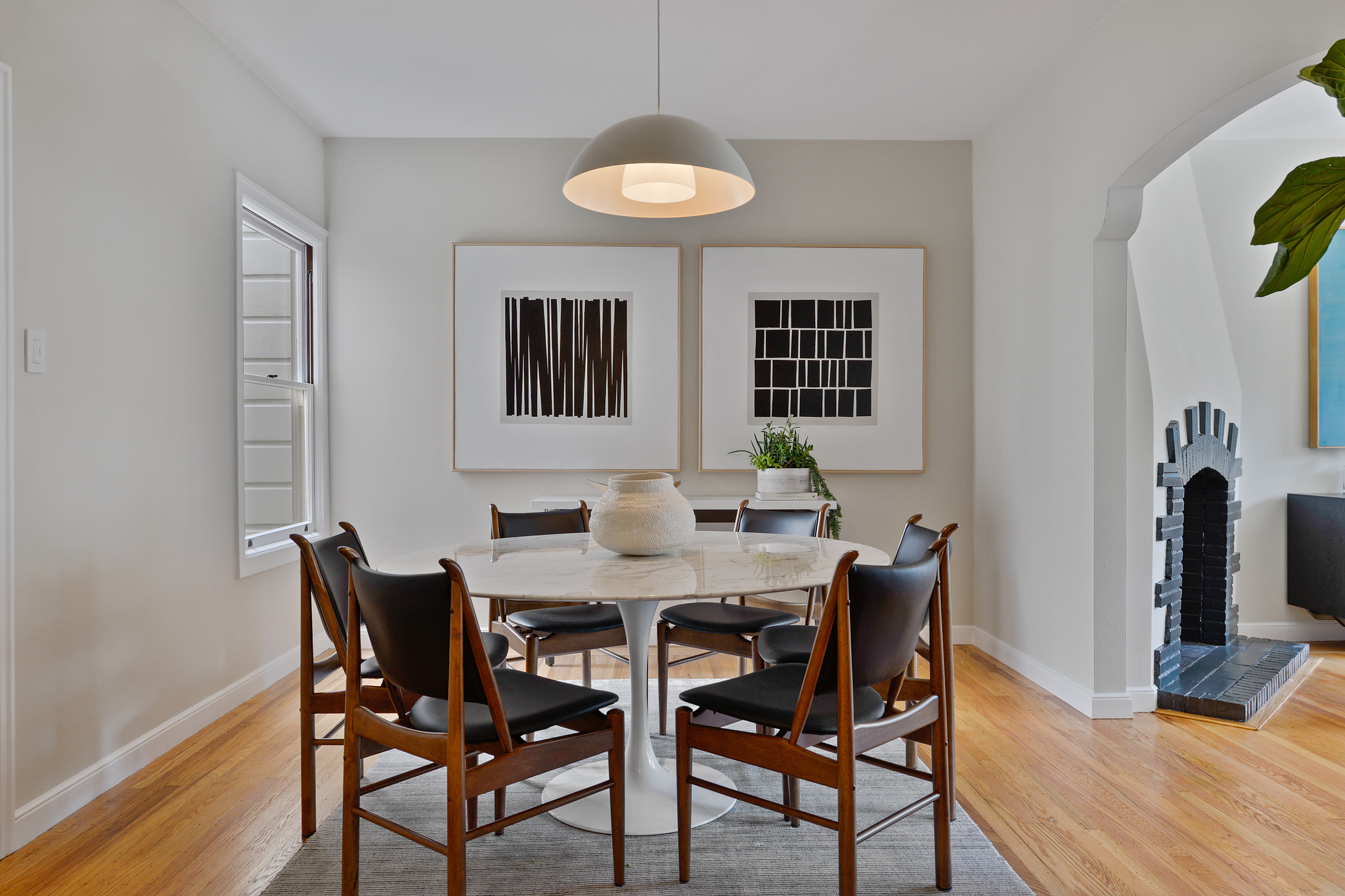 Property Photo: Dining area with wood floors