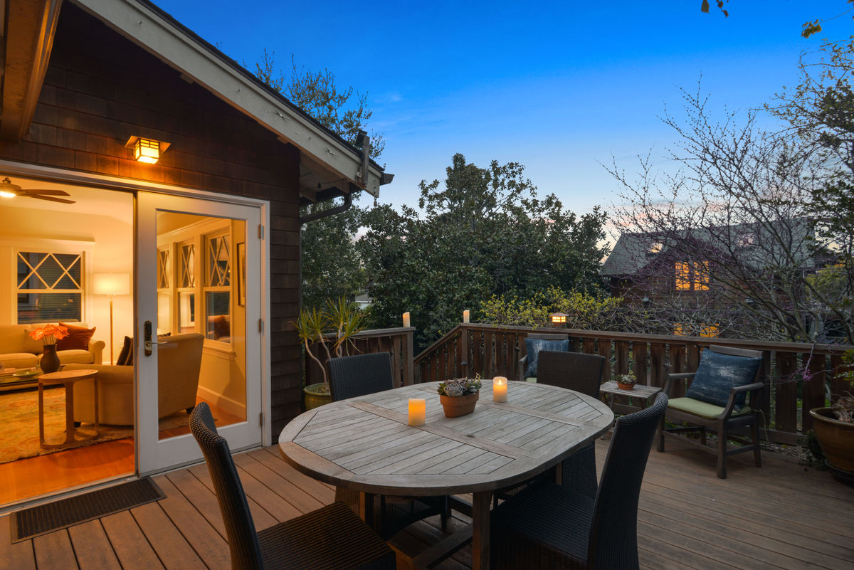 Property Photo: Outdoor dining space at 6475 Colby Street