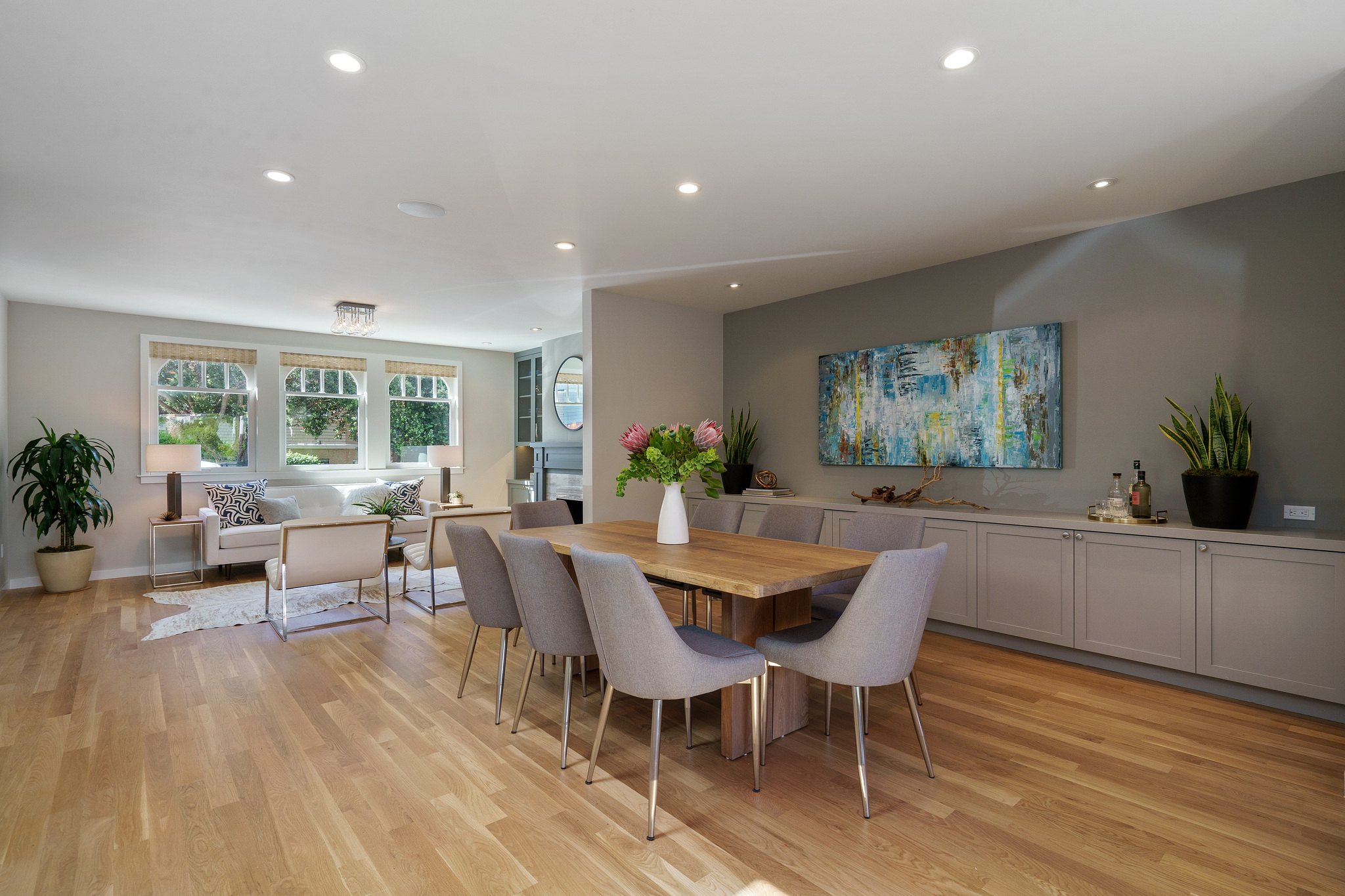 Property Photo: Open floor plan view of the dining area