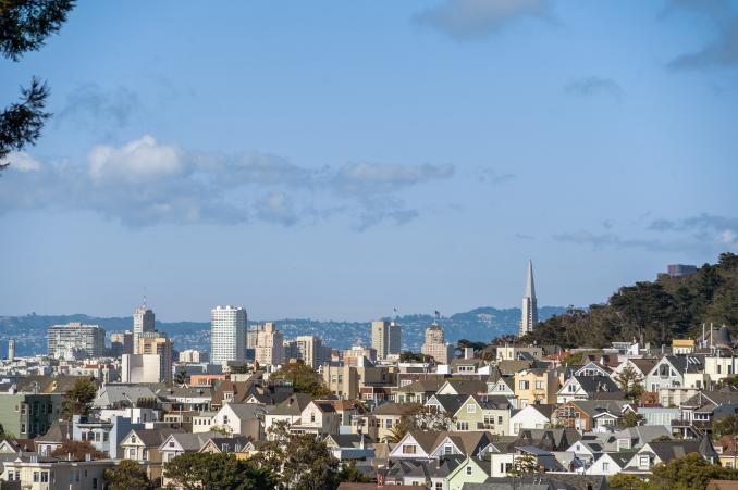 Property Thumbnail: City-scape of Cole Valley and downtown San Francisco