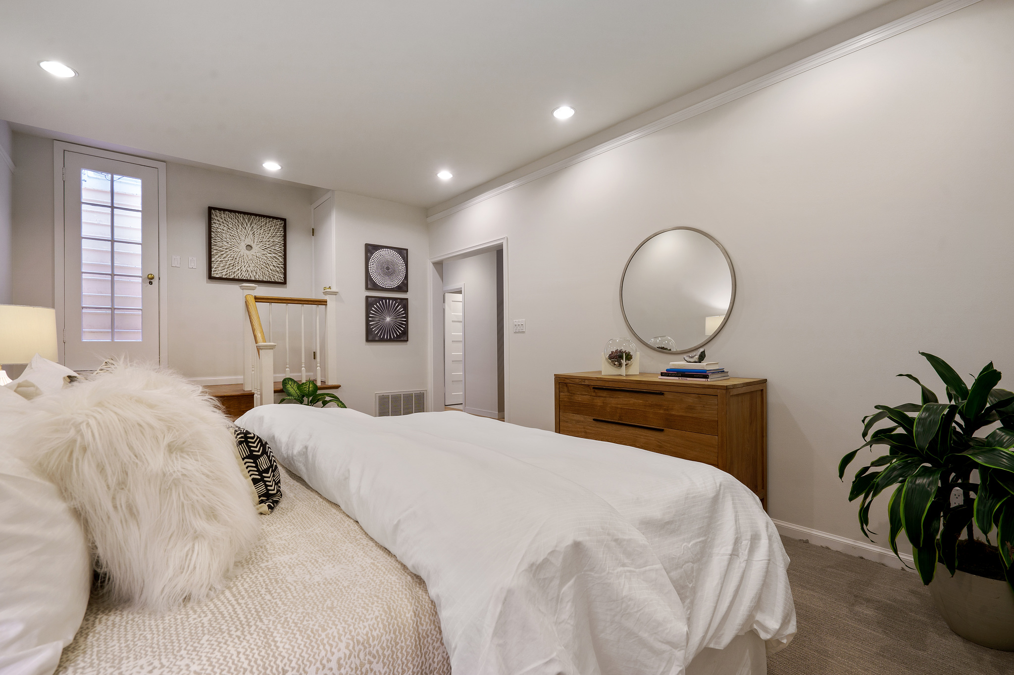 Property Photo: Bedroom with white walls