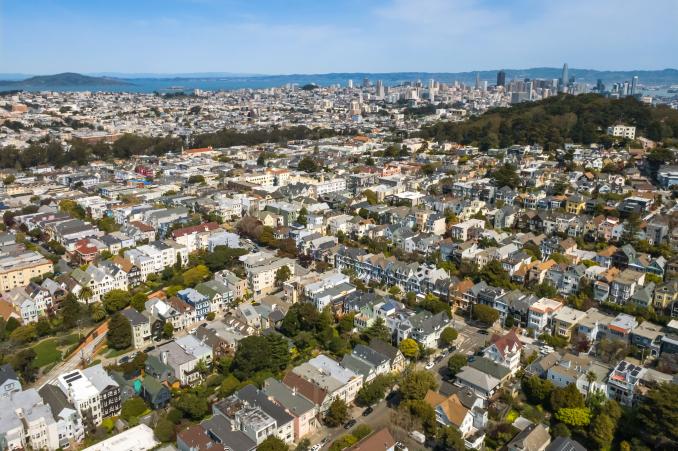 Property Thumbnail: Aerial view looking towards downtown San Francisco