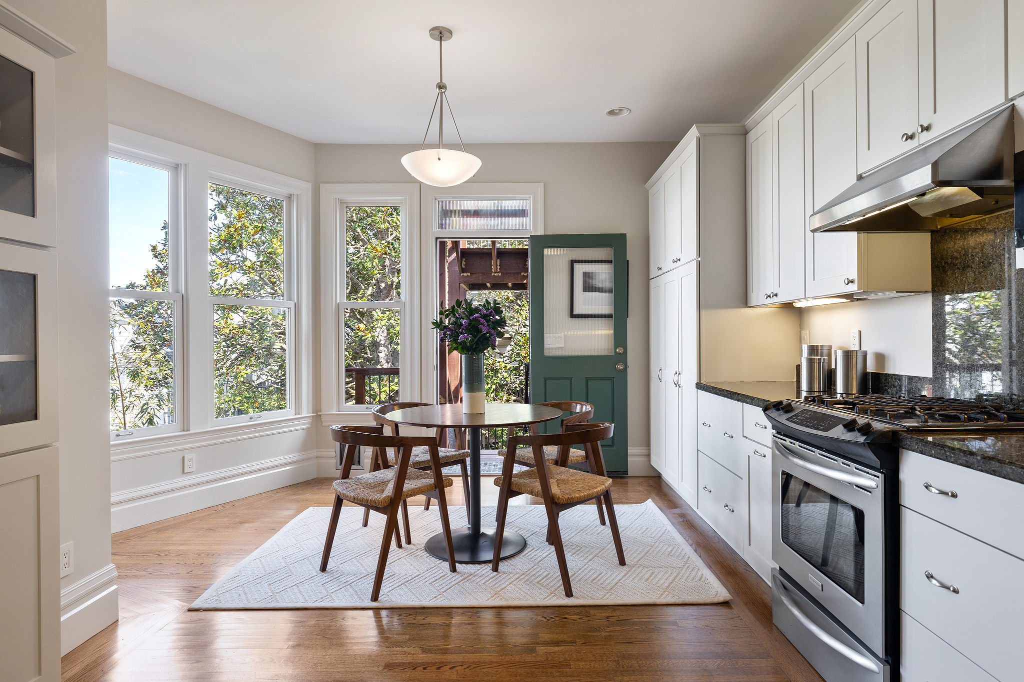 Property Photo: Close-up of the dining area in the kitchen of 726 Clayton Street