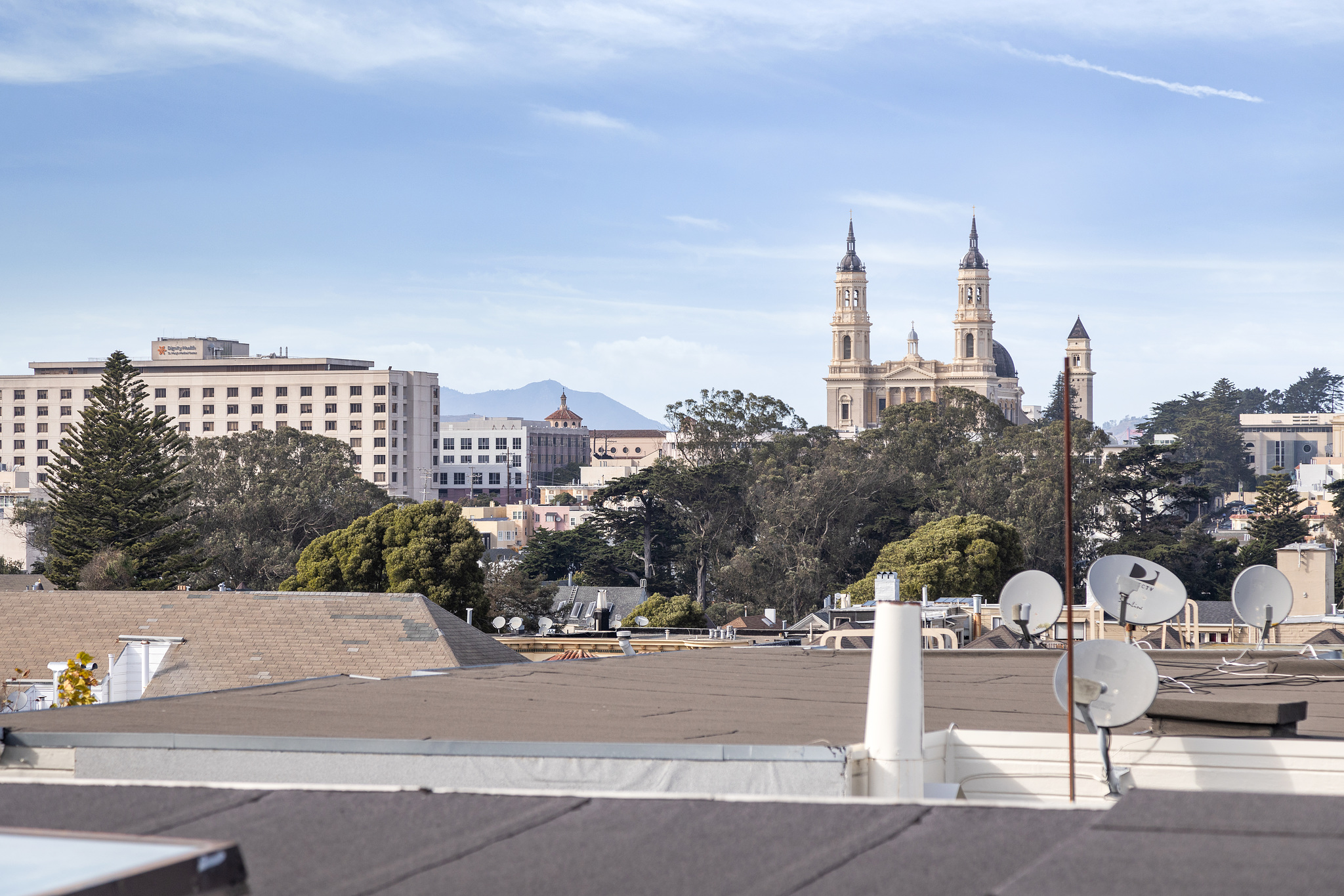 Property Photo: View of the Mission as seen from 726 Clayton Street