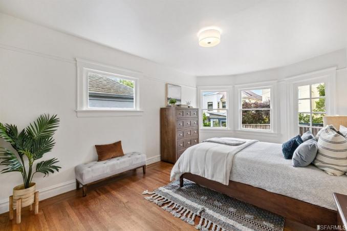 Property Thumbnail: Bedroom at 78 Wawona Street, showing wood floors and several large windows