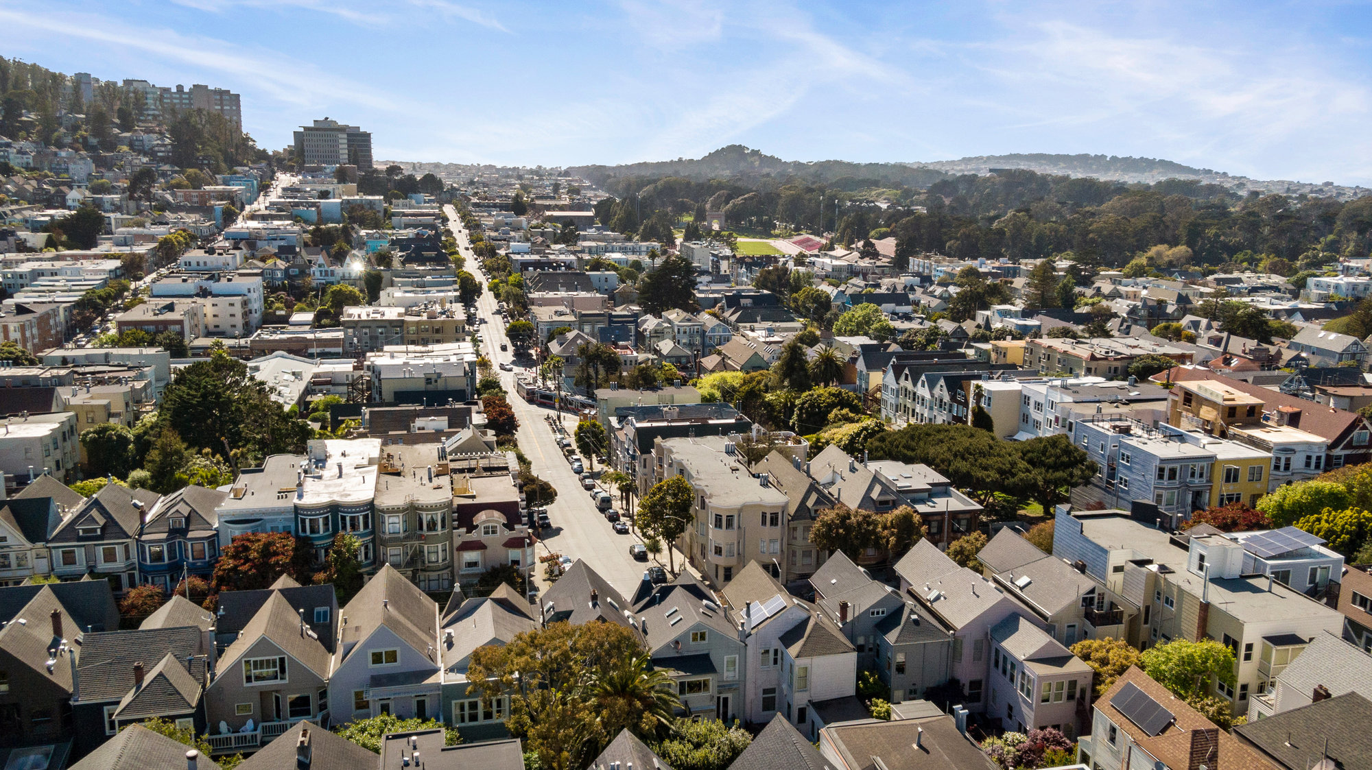 Property Photo: View of the Cole Valley area and Golden Gate Park