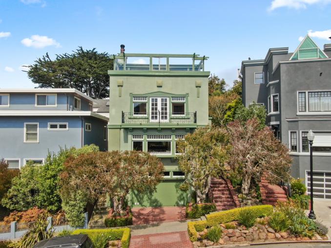 Property Thumbnail: Front facade of 4 Ashbury Terrace, in Buena Vista San Francisco, sold by agent John DiDomenico