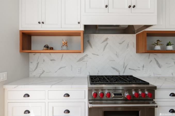 Property Thumbnail: Close-up view of the beautiful white cabinetry and chefs kitchen