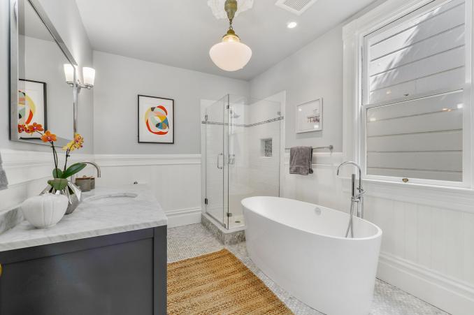 Property Thumbnail: View of a bathroom with a large soaking tub set beneath a window