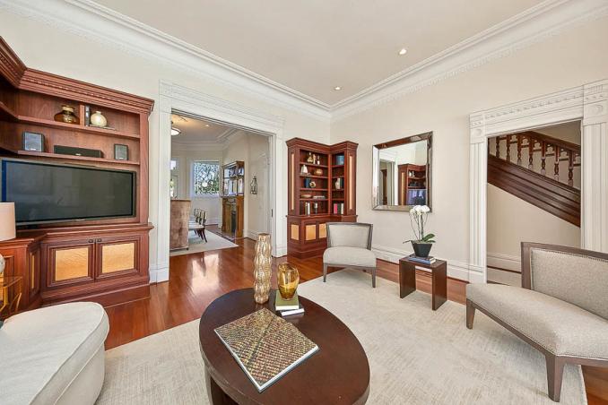 Property Thumbnail: Alternate view of the living area, showing crown moulding