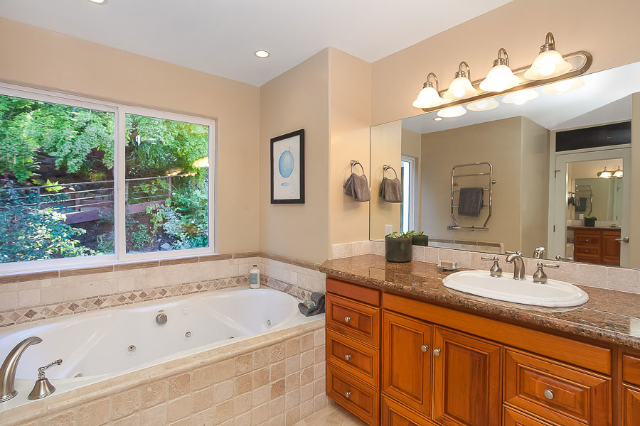 Property Photo: Bathroom with large tub