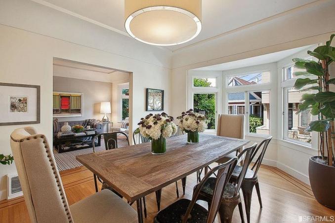Property Thumbnail: Dining room with wood floors and large windows