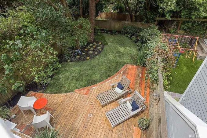 Property Thumbnail: View of the lower deck and yard from above