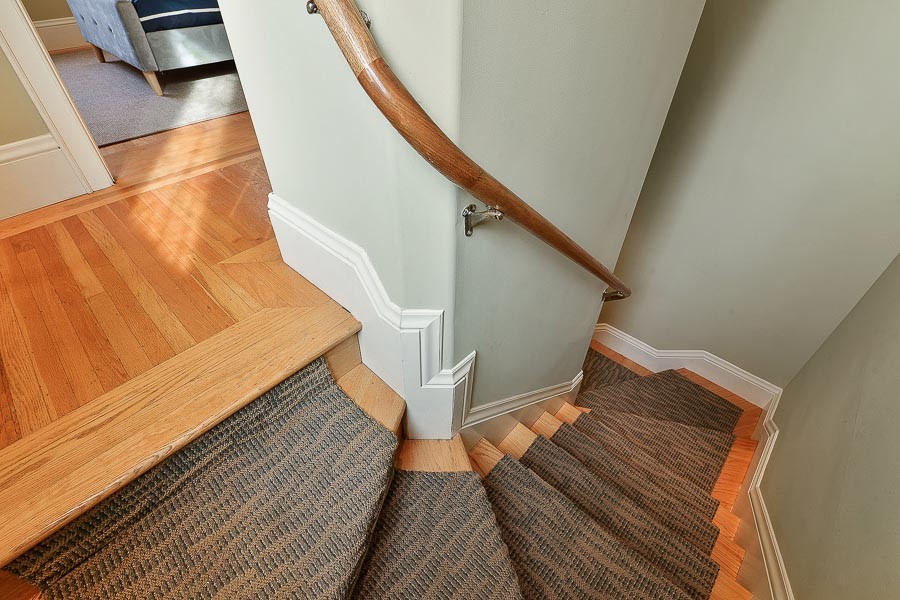 Property Photo: View of a spiral staircase