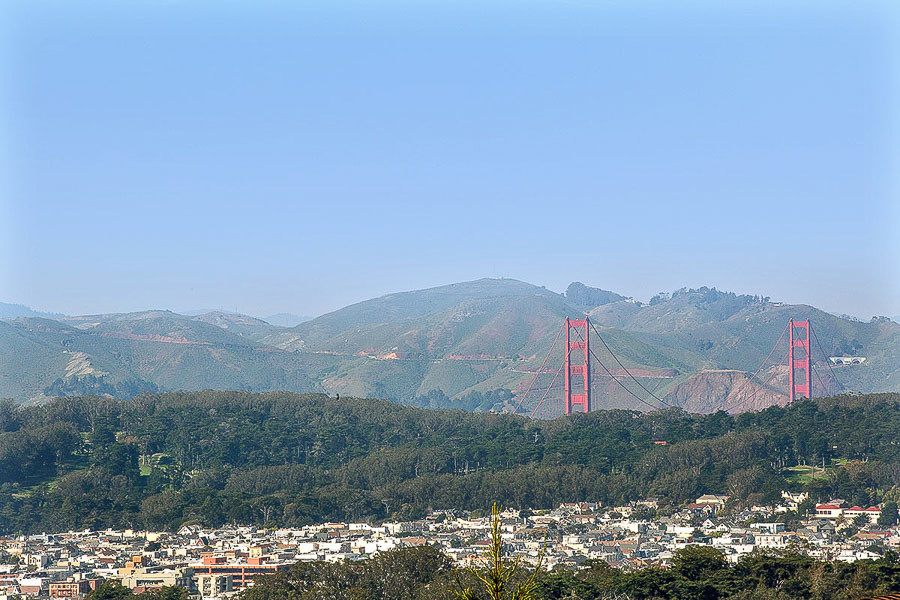 Property Photo: View of the Golden Gate Bridge as seen from 79 Clarendon Ave