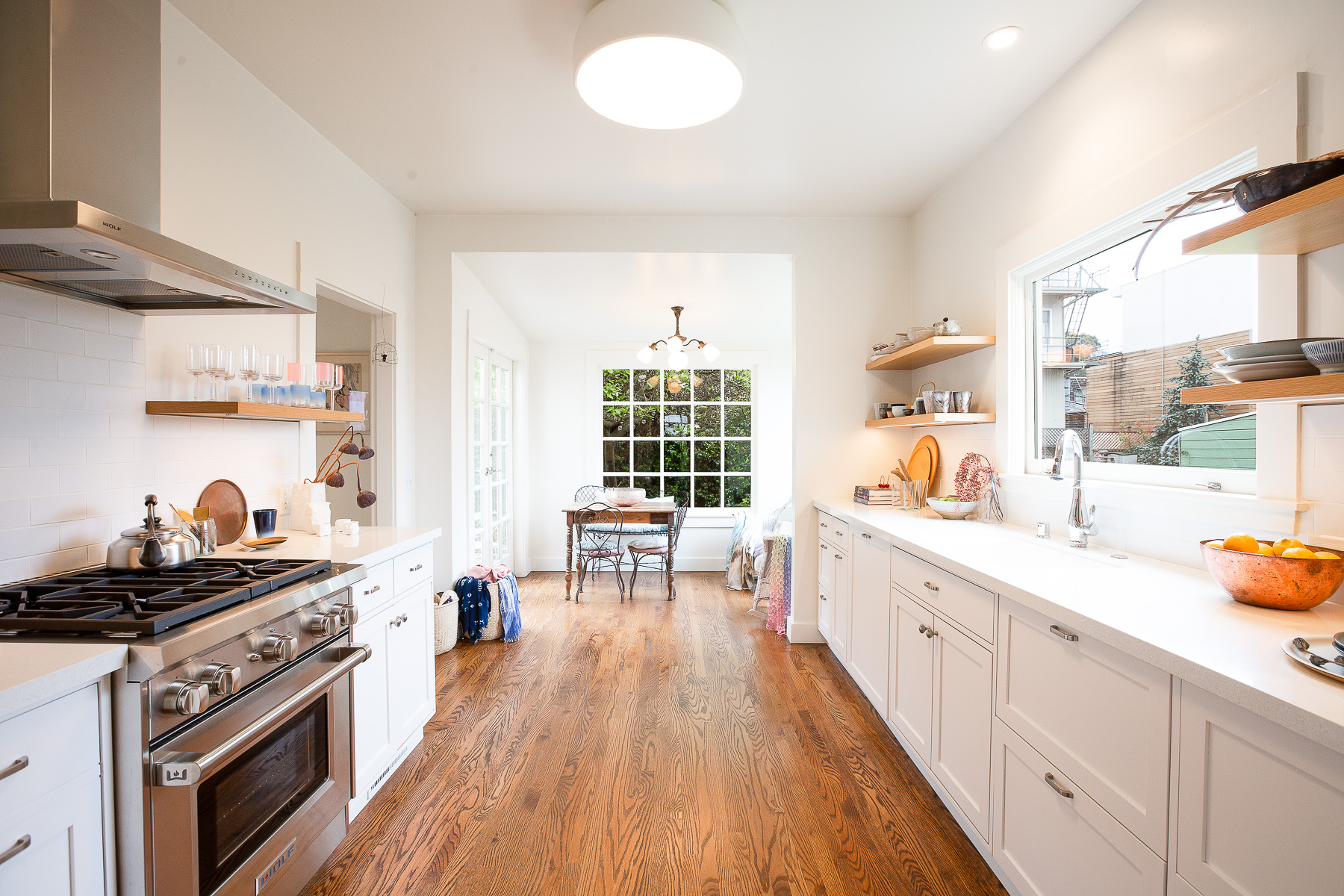 Property Photo: View of the kitchen at 78 Harper Street, featuring wood floors