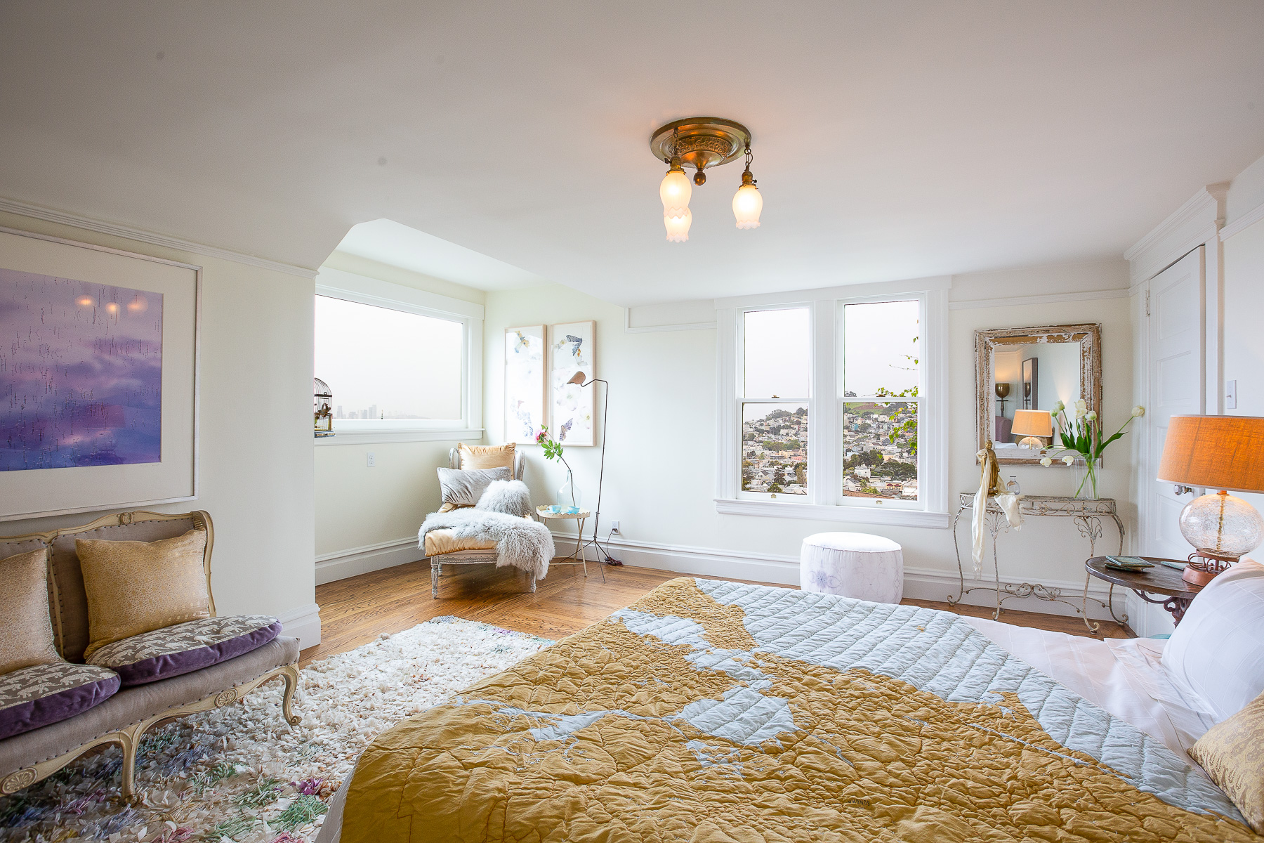 Property Photo: View of a large bedroom with lots of natural light 