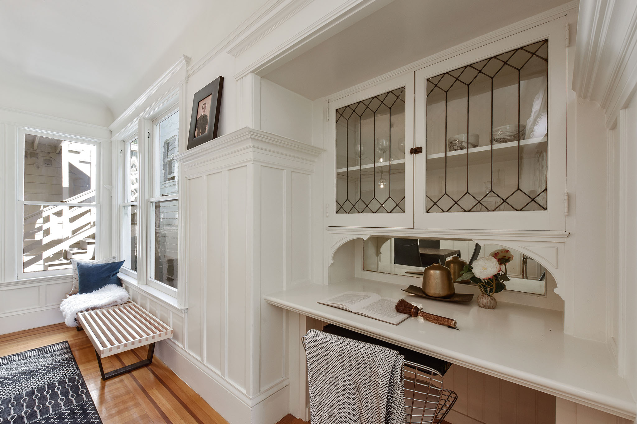 Property Photo: View of built-in cabinetry found in the formal dining room
