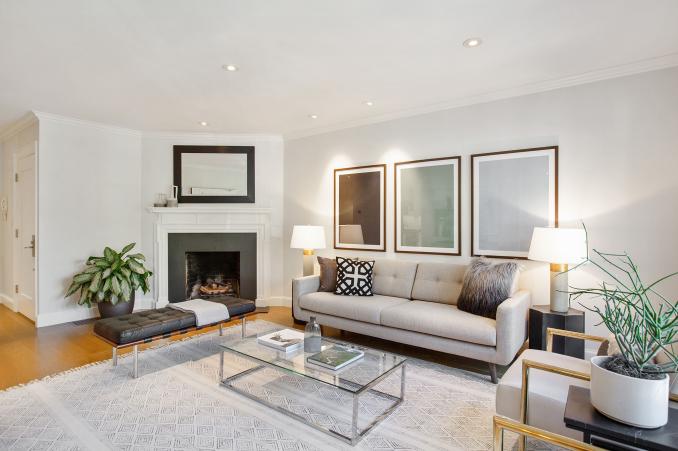 Property Thumbnail: Living room, featuring a corner fireplace 